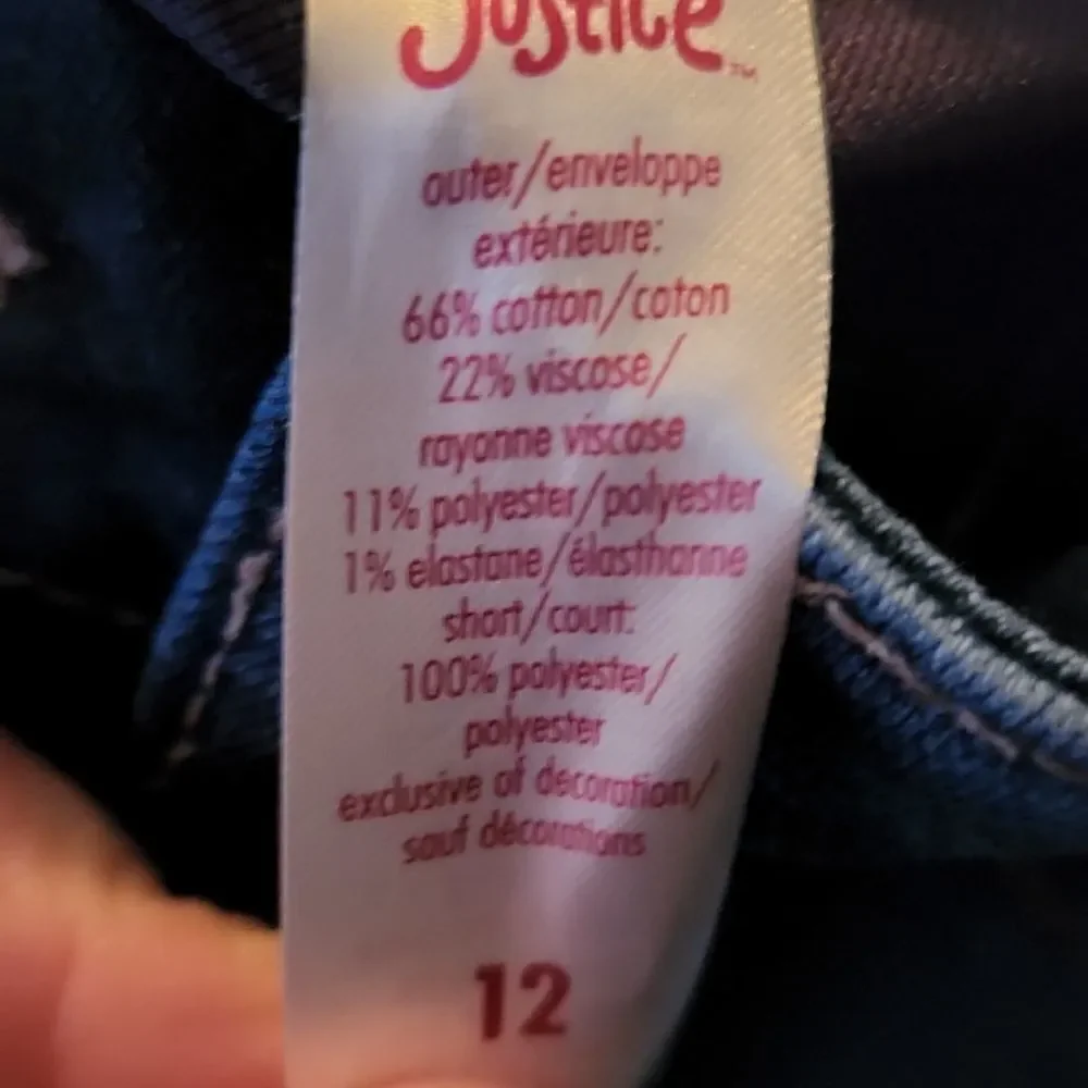 Justice Girls Size 12 Blue Jean Denim Skirt